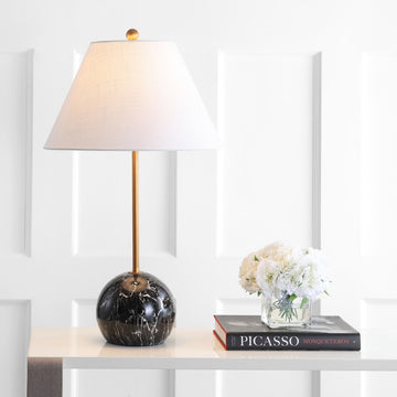 Miami 29" Minimalist Resin/Metal LED Table Lamp - JONATHAN Y